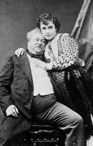 Alexandre Dumas and Adda Mellen by Unknown photographer