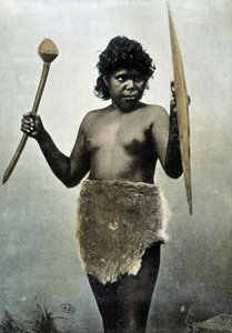 Australian Aboriginal wife in charge of her husband