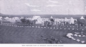Boer Refugee Camp at Spitzkop, Orange River Colony, from After Pretoria: The Guerilla War Published by Harmsworth Bros Limited by Unknown photographer