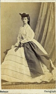 Elisabeth, Empress of Austria and Queen Consort of Hungary (24 December 1837 – 10 September 1898) by Unknown photographer