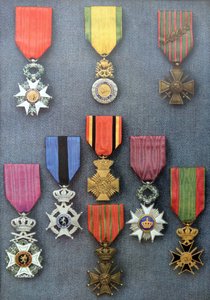 French and Belgian Military Medals
