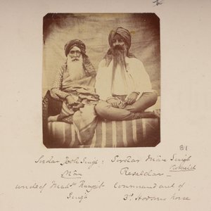 Headmen from Ranjit Singh’s Hometown: Jodh Singh Mann and Man Singh Vuraich, Gujranwala, c.1860