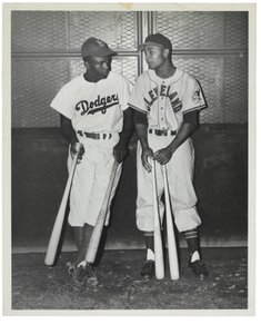 Jackie Robinson and Larry Doby, c.1947