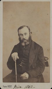 Lieutenant-General Sir James Outram in civilian clothes, Nice, 1862 by Unknown