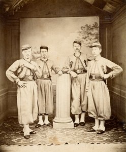 Papal Zouaves - Pontifical Zouaves - 1865 by Unknown photographer