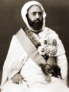 Portrait of Abd el Kader (Abd El-Kader) around 1875 by Unknown photographer