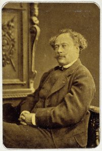 Portrait of Alexandre Dumas Jr. (1824 - 1895) in 1884 by Unknown photographer