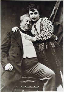 Portrait of Alexandre Dumas Père (1802 - 1870) and His Mistress by Unknown photographer