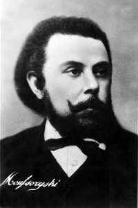 Portrait of Modest Petrovich Musorgsky, Russian composer