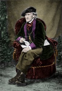 Portrait of Richard Wagner (1813-1883) in the Villa Tribschen in Lucerne, Switzerland