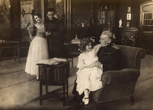 Portrait of the actress Cecyl Tryan on the set of the 1918 film "Spirale della morte" by Unknown photographer