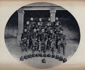 Portrait of the Firefighters of the 22nd Line by Unknown photographer