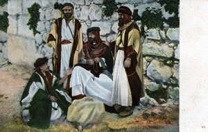 Postcard Depicting Bedouin Men, c.1900
