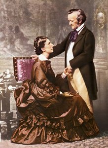 Richard and Cosima Wagner (photo) by Unknown photographer