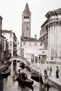 San Giovanni e Paolo district in Venice - photography, late 19th century by Unknown photographer