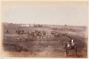 Sappers and Miners Making Shelter Trenches During the Delhi Camp of Exercise, 1885