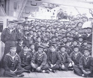 The crew of the Asama, illustration from 