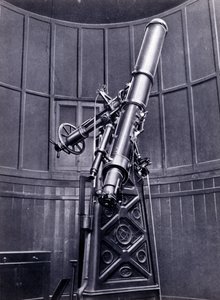 The Telescope of Giovanni Virginio Schiaparelli in Brera (Milan). He Observed Rectilinear Configurations on the Planet Mars, Calling Them the Martian Canals