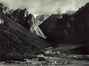 The town of Dobbiaco in the Dolomites by Unknown photographer