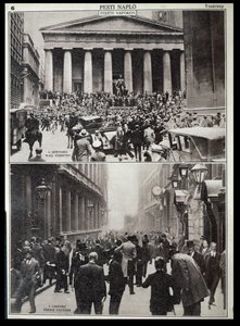 Black Days on Wall Street; The Stock Exchange in London at the Time of the Crash in 1929 by Unknown photographer