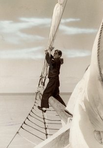 Navy, tightening the bow by Unknown photographer