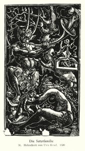 Satyr Family by Urs  Graf