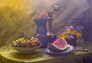 Abundant Fruit and Blooms by UstinaGreen