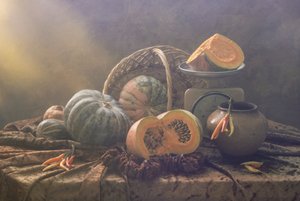 Autumn Harvest Still Life by UstinaGreen