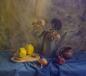 Autumn Quince Still Life by UstinaGreen
