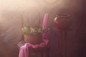 Cozy Lily Valley Basket