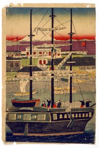 Kyoto Harbour, Japan by Utagawa (1786 1865) Kunisada