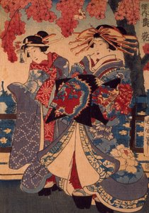 Two Women in a Flower Garden