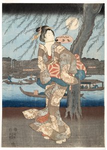 A Cool Summer Evening at Ryogoku, 1848-51