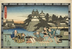 Act 3, from the series The Revenge of the Loyal Retainers by Utagawa Hiroshige