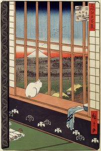 Asakusa Rice Fields and Torinomachi Festival. From the Series: 100 Famous Views of Edo. 1861 by Utagawa Hiroshige