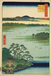 Benten Shrine and Inokashira Pond, from the series One Hundred Famous Views of Edo by Utagawa Hiroshige