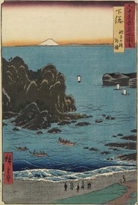 Choshi Beach at the Open Sea, Shimosa Province