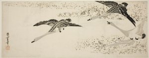 Descending Geese by Utagawa Hiroshige