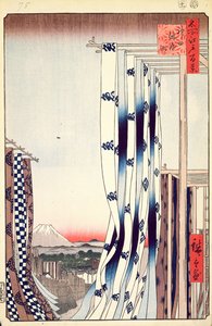 Dyers Quarter, Kanda, No.75 from One Hundred Famous Views of Edo, 1856 by Utagawa Hiroshige