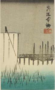 Eitai Bridge, Nakasu, and Mitsumata, section of a sheet from the series 