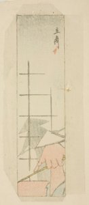 Envelope with Hand Shadow of Boatman by Utagawa Hiroshige