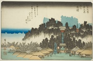 Evening Bell at Ikegami (from the series Eight Views in the Environs of Edo) by Utagawa Hiroshige