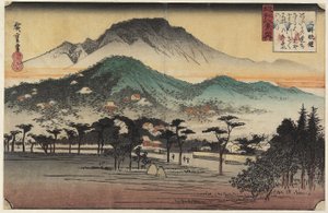 Evening Bells at Miidera Temple, c. 1834