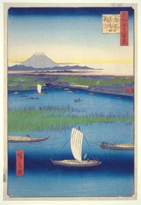 Fairwell Deep at Mitsumata Fork, from the Series One Hundred Famous Views of Edo by Utagawa Hiroshige