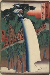 Falls seen from Behind at Nikko Mountain, Shimotsuke Province, August 1853