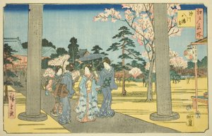 Fukagawa Hachiman Shrine, from the series "Famous Places in Edo" by Utagawa Hiroshige