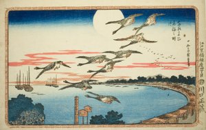 Full Moon at Takanawa, from the series 