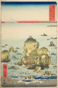 Futami Bay in Ise Province, from the series "Thirty-six Views of Mount Fuji" by Utagawa Hiroshige