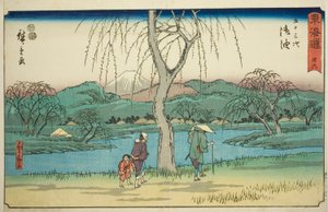 Goyu: Motono Plain along the Old Road—No. 36, from the series "Fifty-three Stations of the Tokaido" by Utagawa Hiroshige