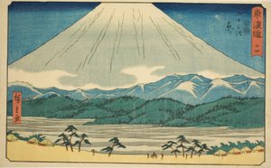 Hara—No. 14, from the series Fifty-three Stations of the Tokaido (Tokaido gojusan tsugi), also known as the Reisho Tokaido by Utagawa Hiroshige